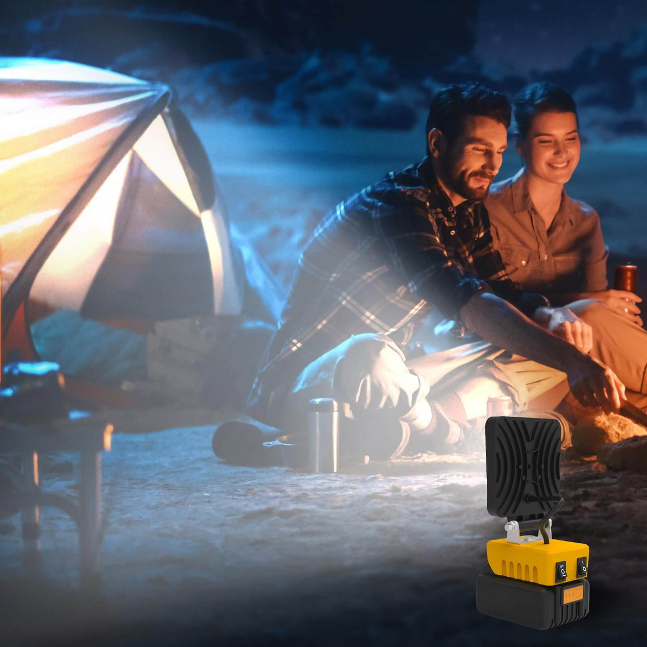 Cordless Work Light for Dewalt 18V/20V Battery Portbale Work Light for USB & Type C Charging Port