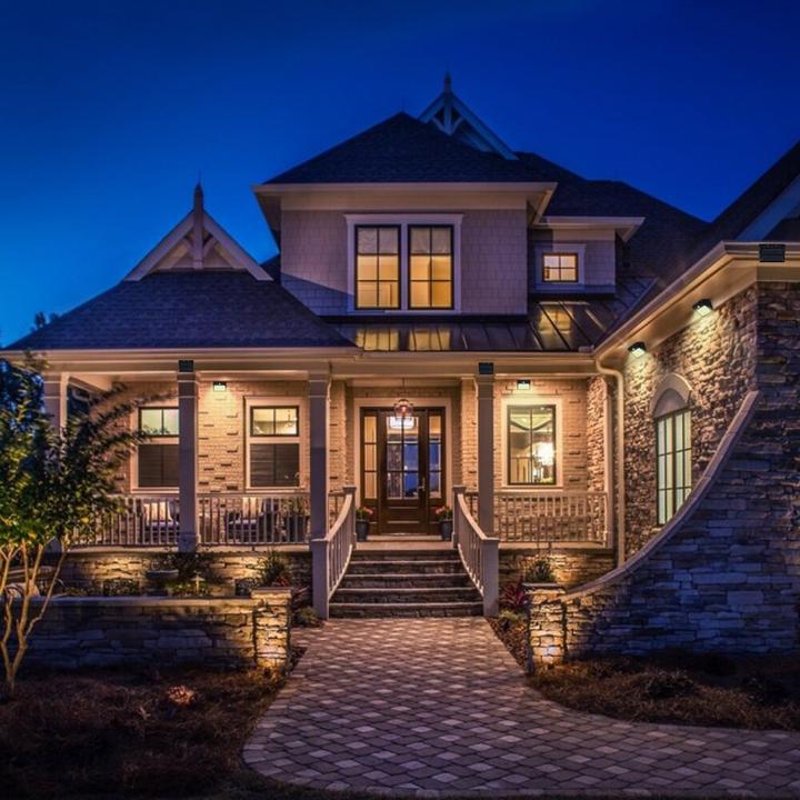 Solar wall lights warm white