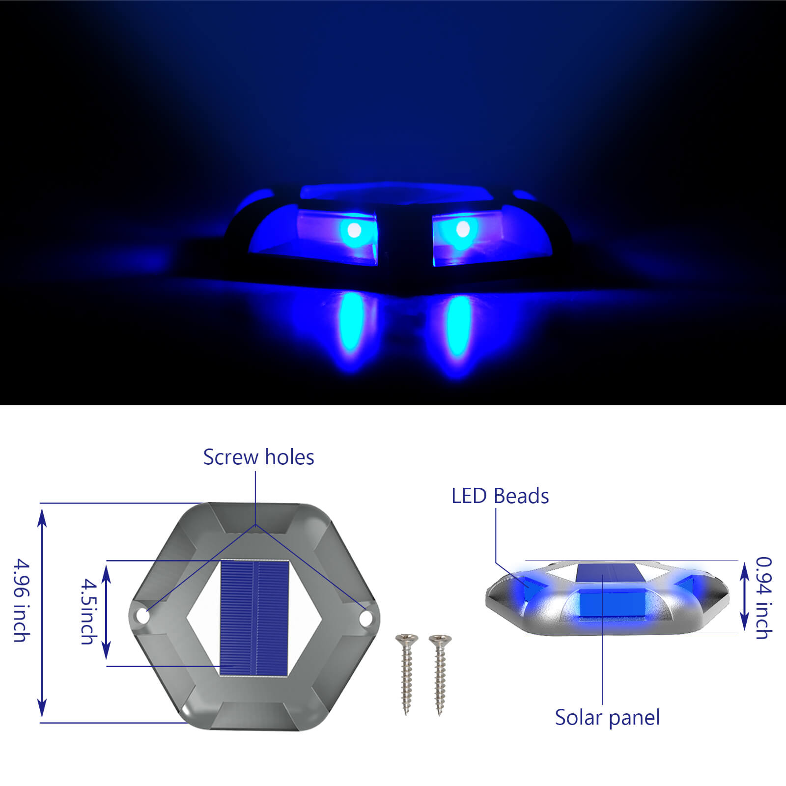 Solar Deck Light Size