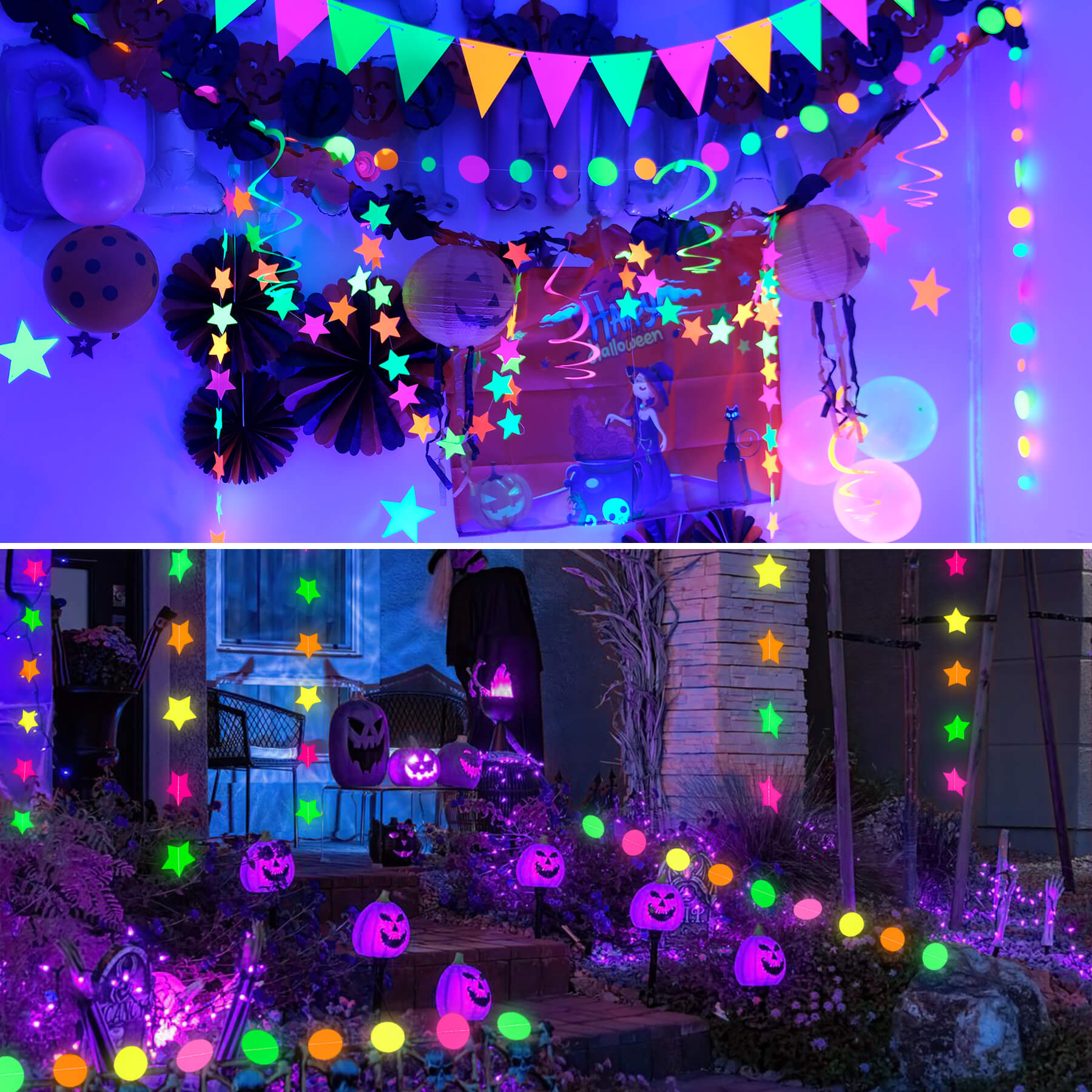 Purple led flood light top