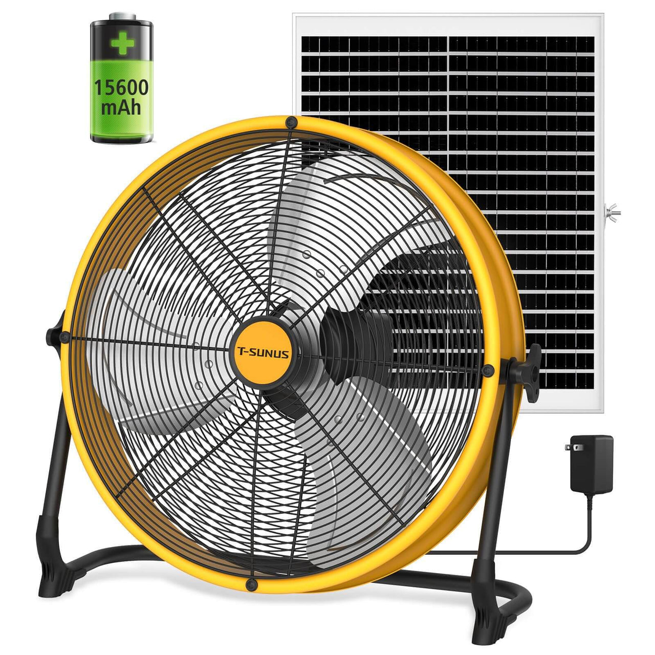 16'' Solar Powered Floor Fan with Solar Panel Portable Outdoor Camping Fan for RV, Patio, Garage (Copy)