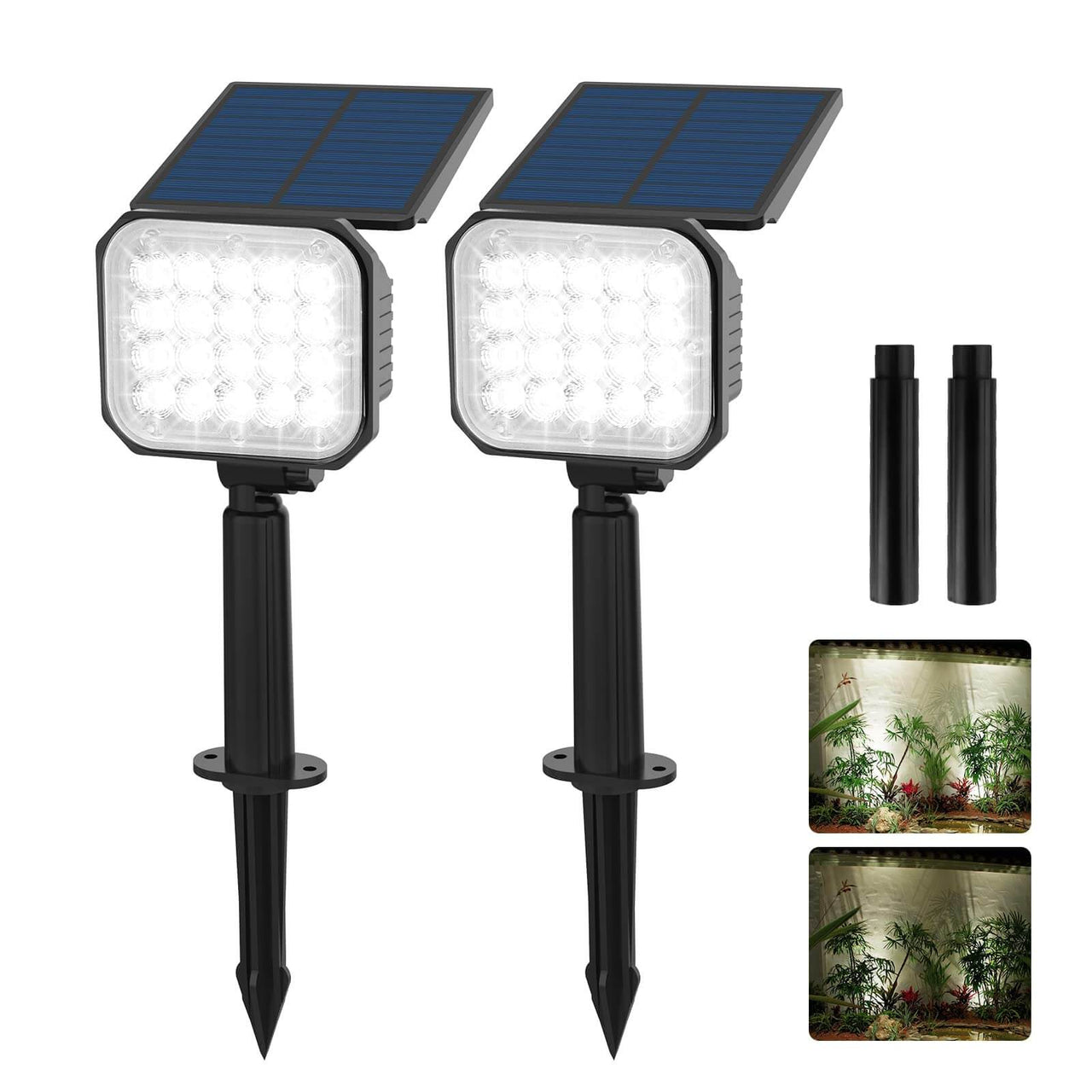 TSUN Cold White Solar Landscape Spot lights Walkway Spot Lights