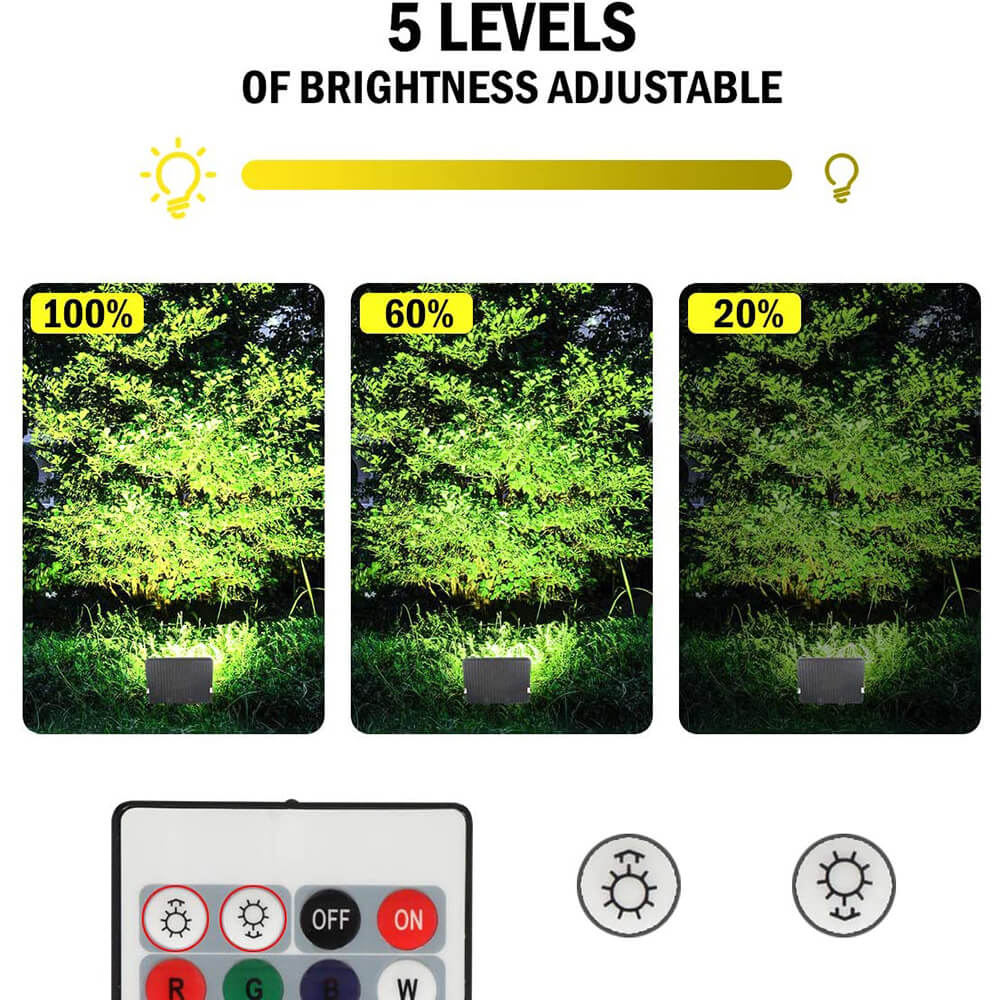 5 levels of brightness adjustable
