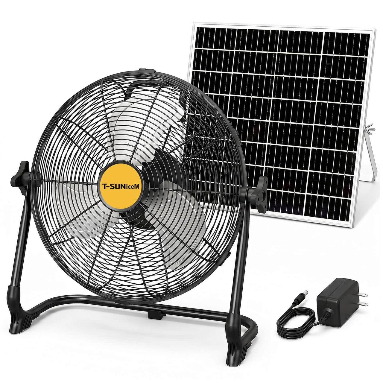 Rechargeable Solar Camping Fan - 12" & 16" Portable