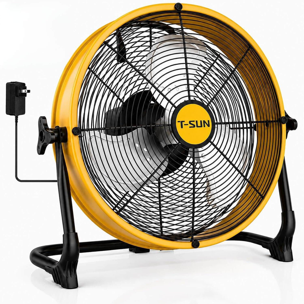 12/16-Inch Portable Fan Compatible with DeWalt 20V MAX Battery Battery Powered Fan with AC Adapter & USB-C Output
