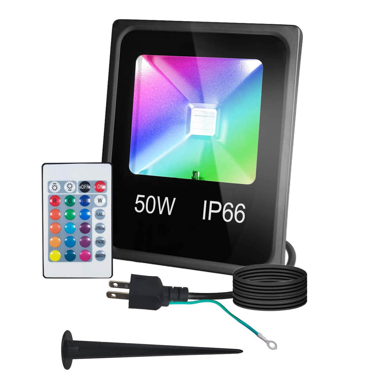 50W LED Flood Light with Remote Control