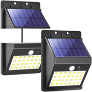 28 LED solar wall lights with motion sensor 2 pack