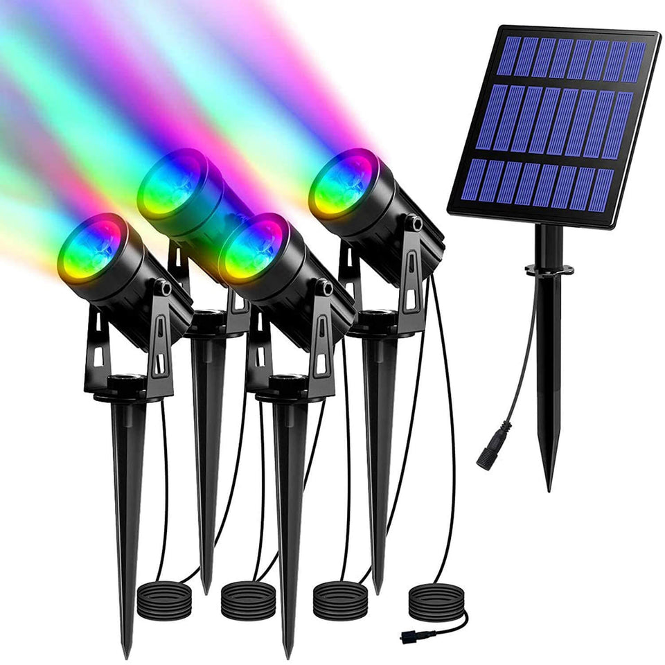 Solar Spot Lights For Trees | Color Changing | TSUN Lighting