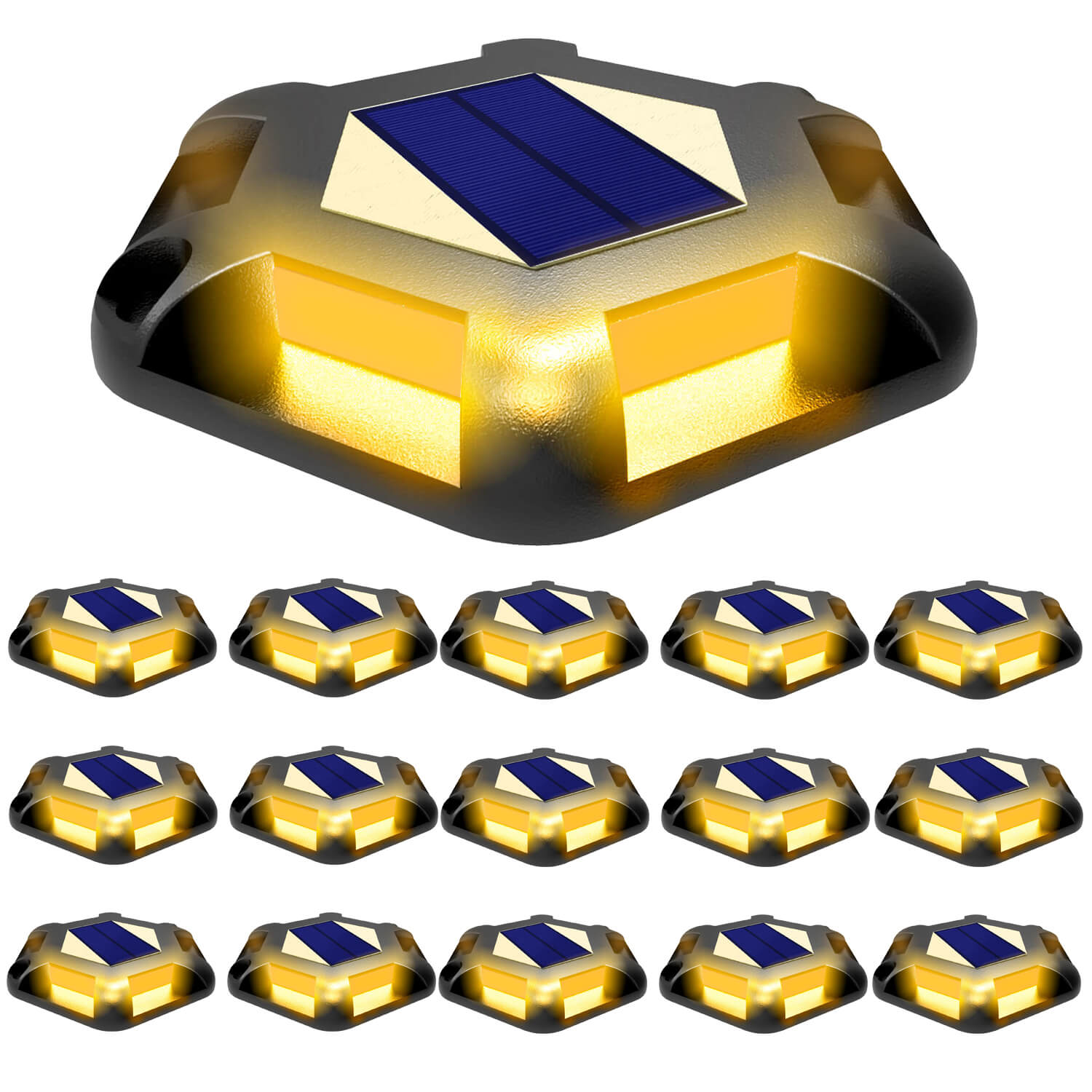 Solar deck lights 16 pack