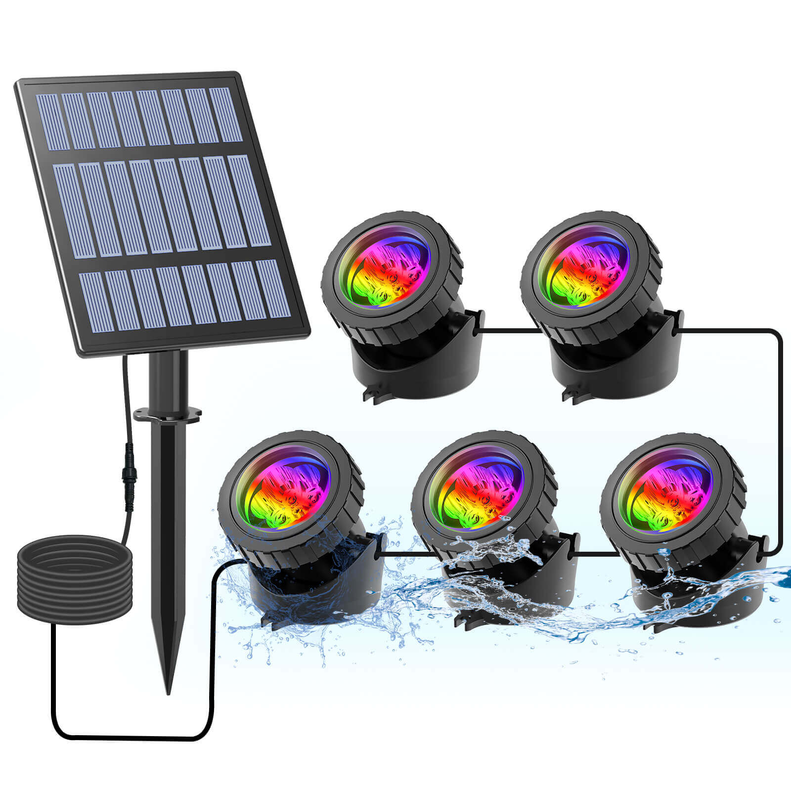 Solar Lights For Water Fountain