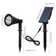 Separete Solar Spotlight Size