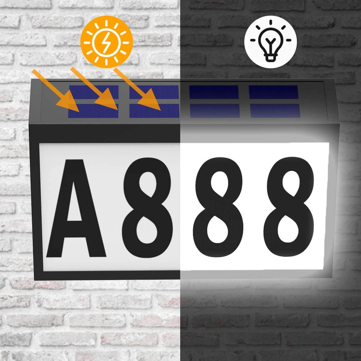Illuminated House Numbers Solar