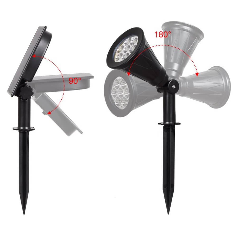 Adjustable Angle solar spotlight with separate panel