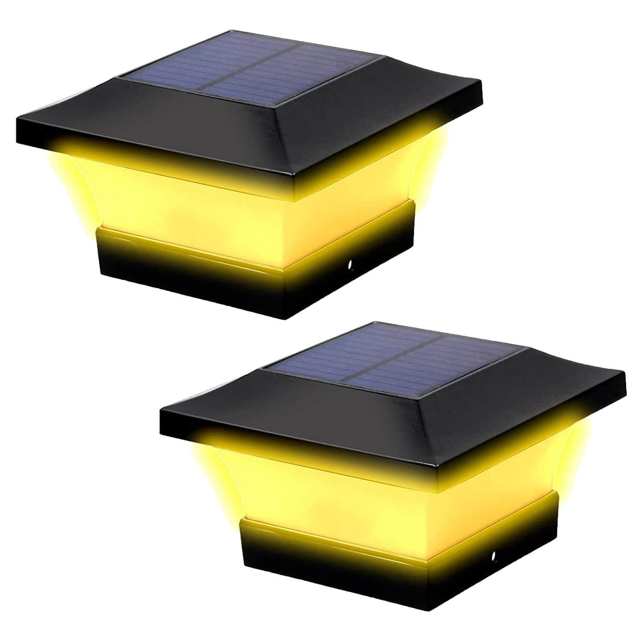 TSUN 4x4 inch Solar Post Caps Lights Warm White
