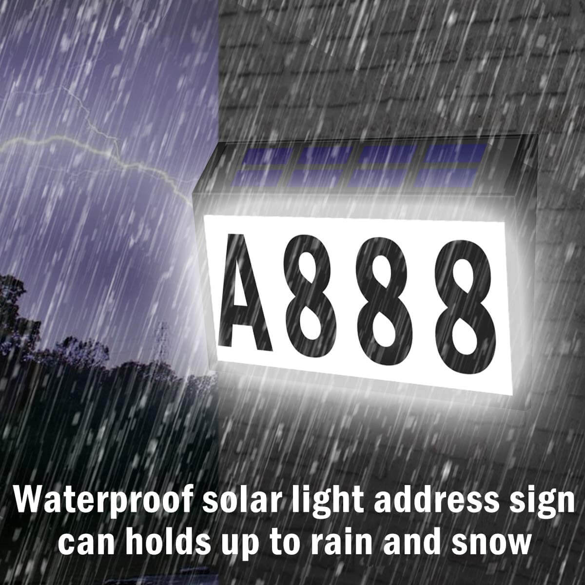 Solar House Number Light | Home Plaque Address Sign Light|TSUN