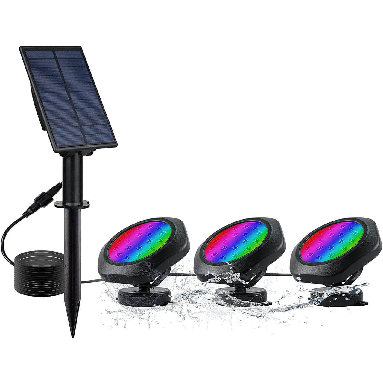 TSUN 3 in 1 Colour Changing Solar Pond Lights
