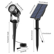 Solar spot light size