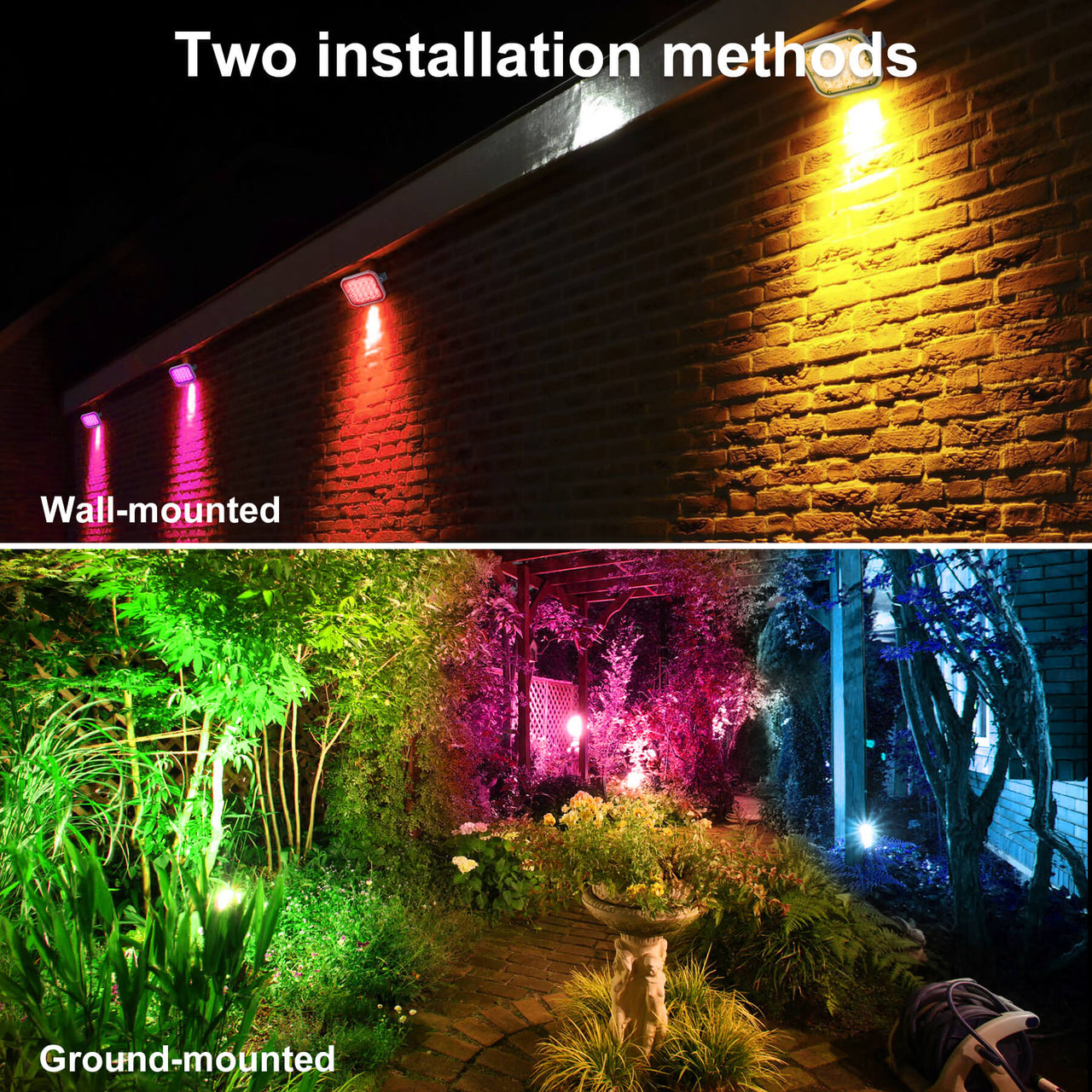 TSUN 6 in 1 Color Changing LED Spotlight Lights with Remote