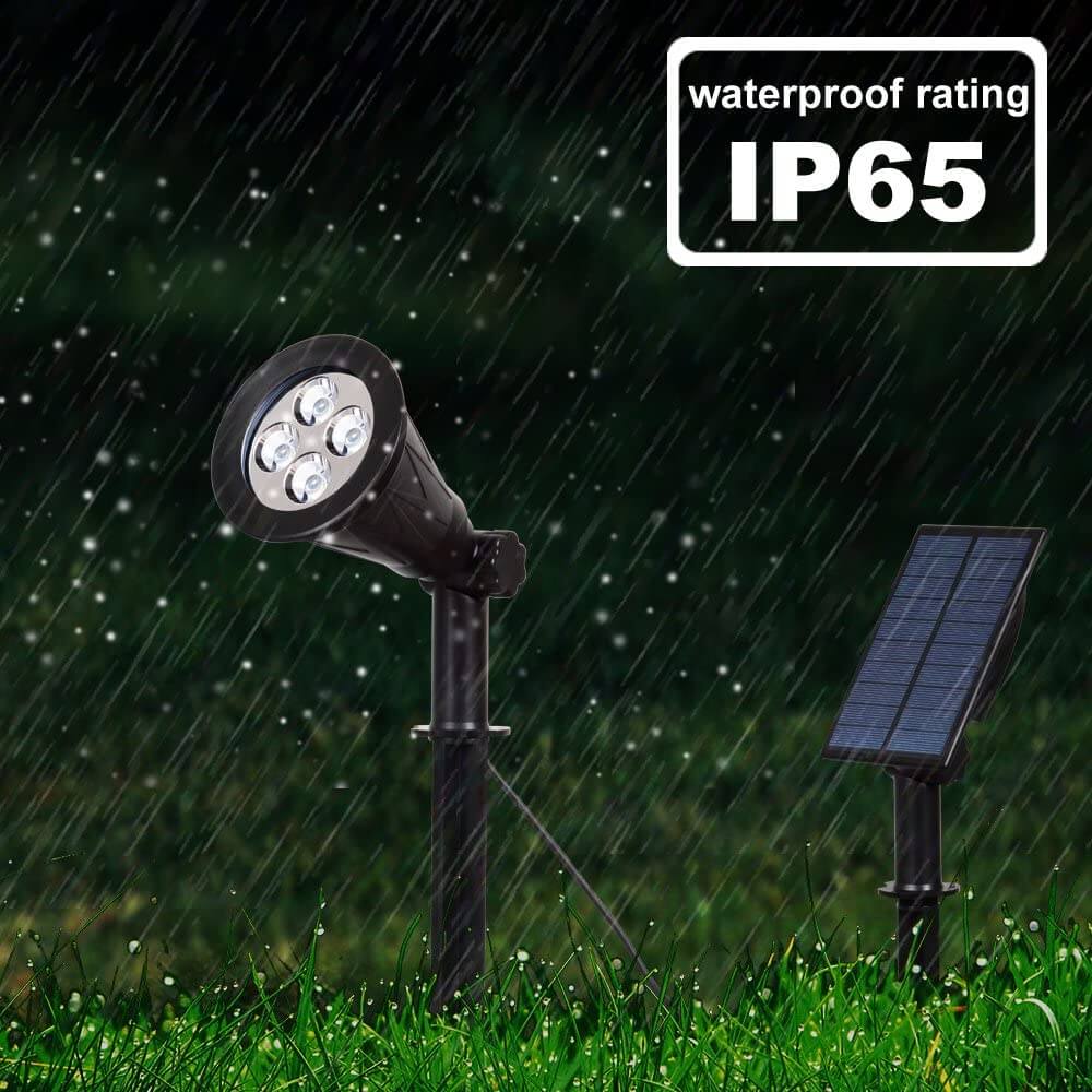 Separate solar spotlight waterproof rating IP65