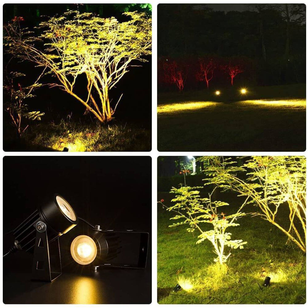 TSUN Warm White Solar Spot Lights with Separate