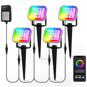 Color Changing LED Landscape Lights us plug