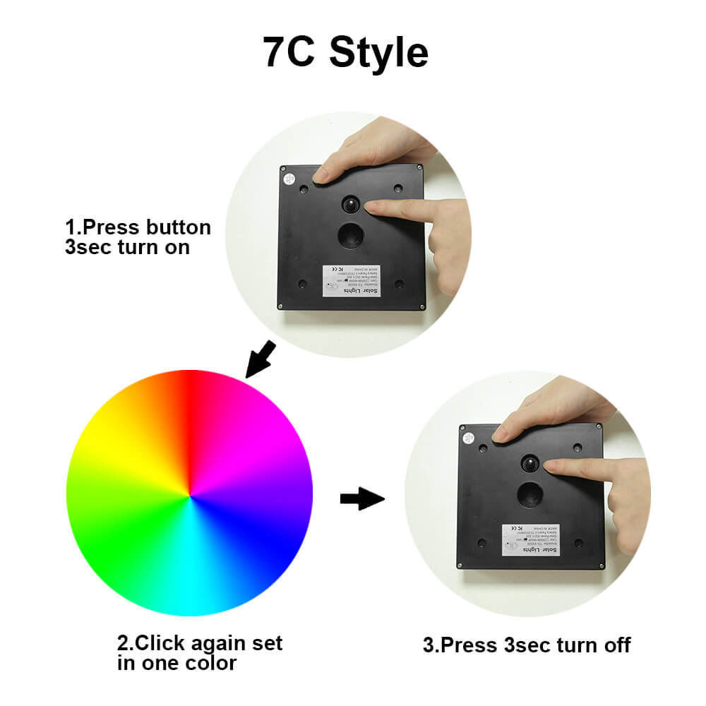 7-color mode button operation