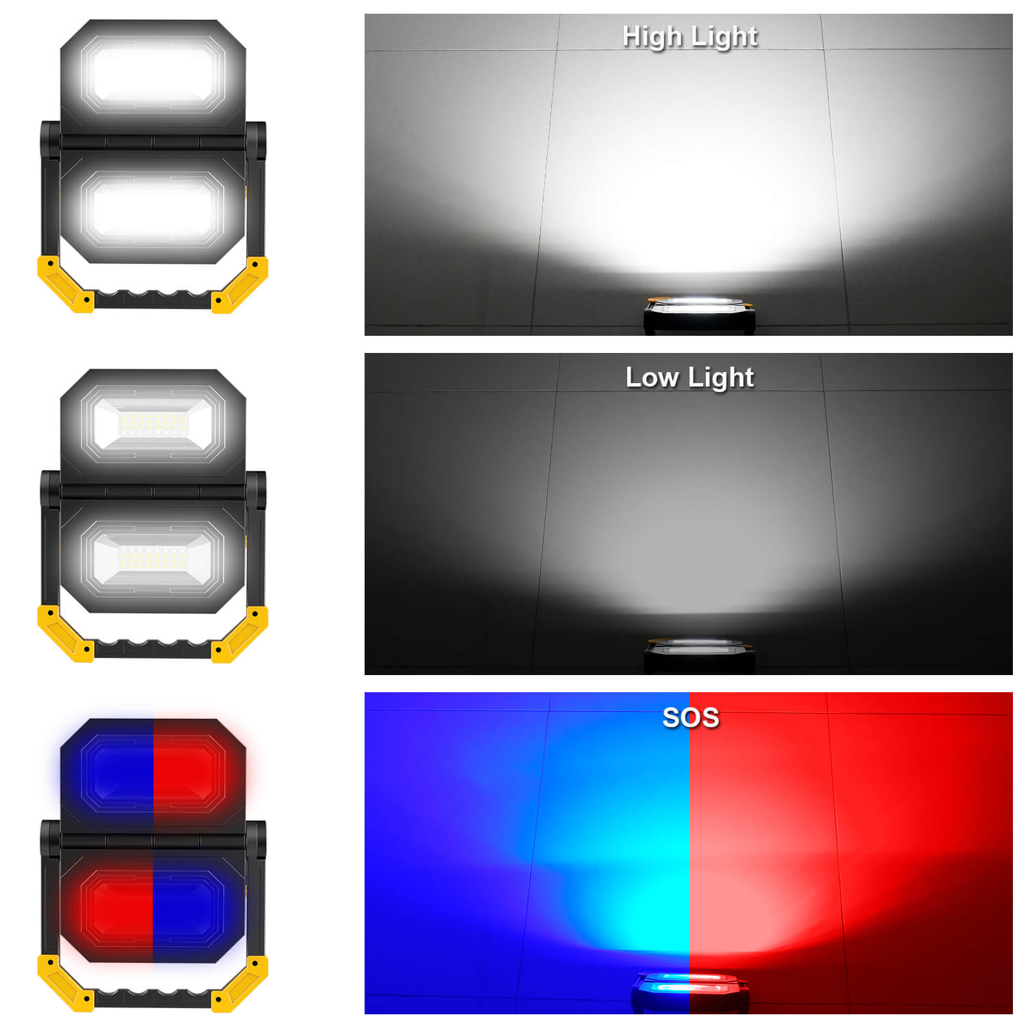 96LED Folding Portable Work Lights - TSUN