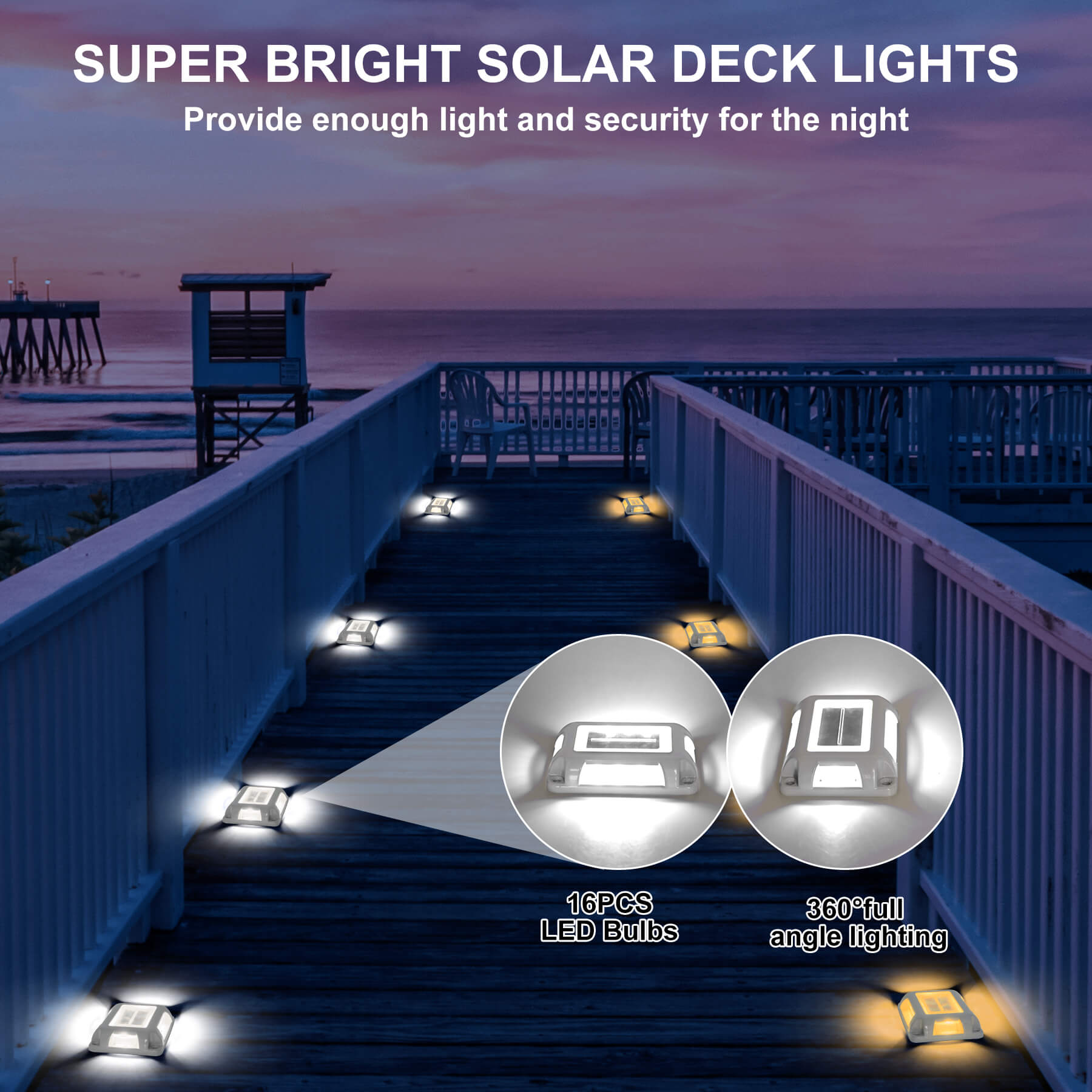 Bright solar deck lights cheap