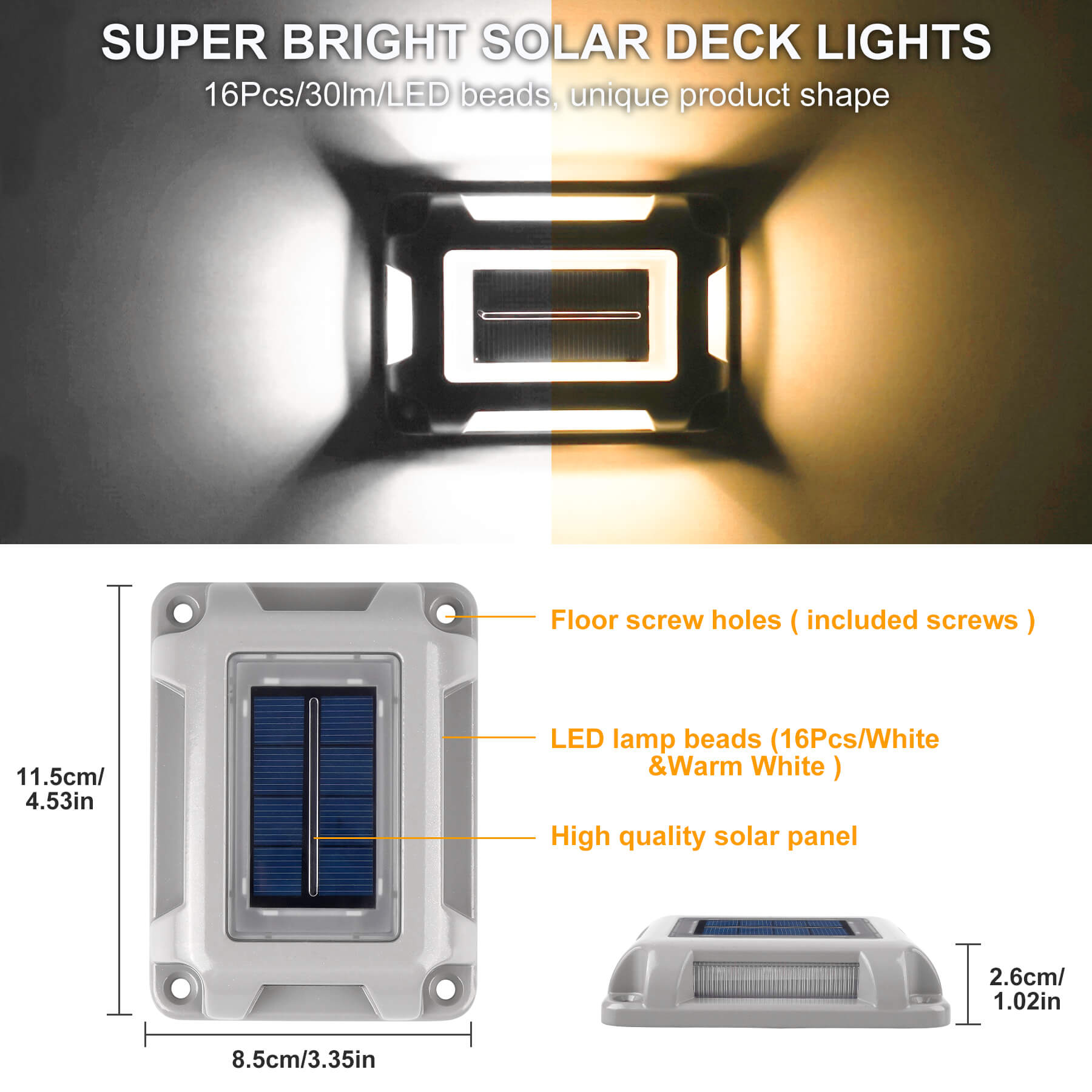 Solar Deck Lights | Road Markers Lights for Driveway | TSUN Lighting