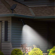 Solar spotlights for courtyard lighting