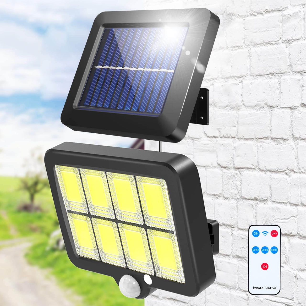 T-SUN 150 LEDs Solar Wall Lights