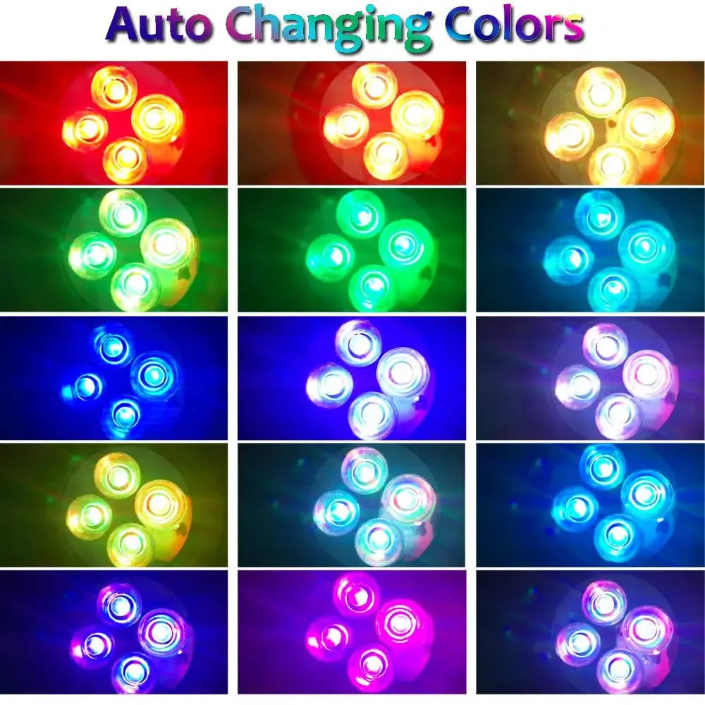 TSUN Colorful 4 LEDs Solar Spot Lights