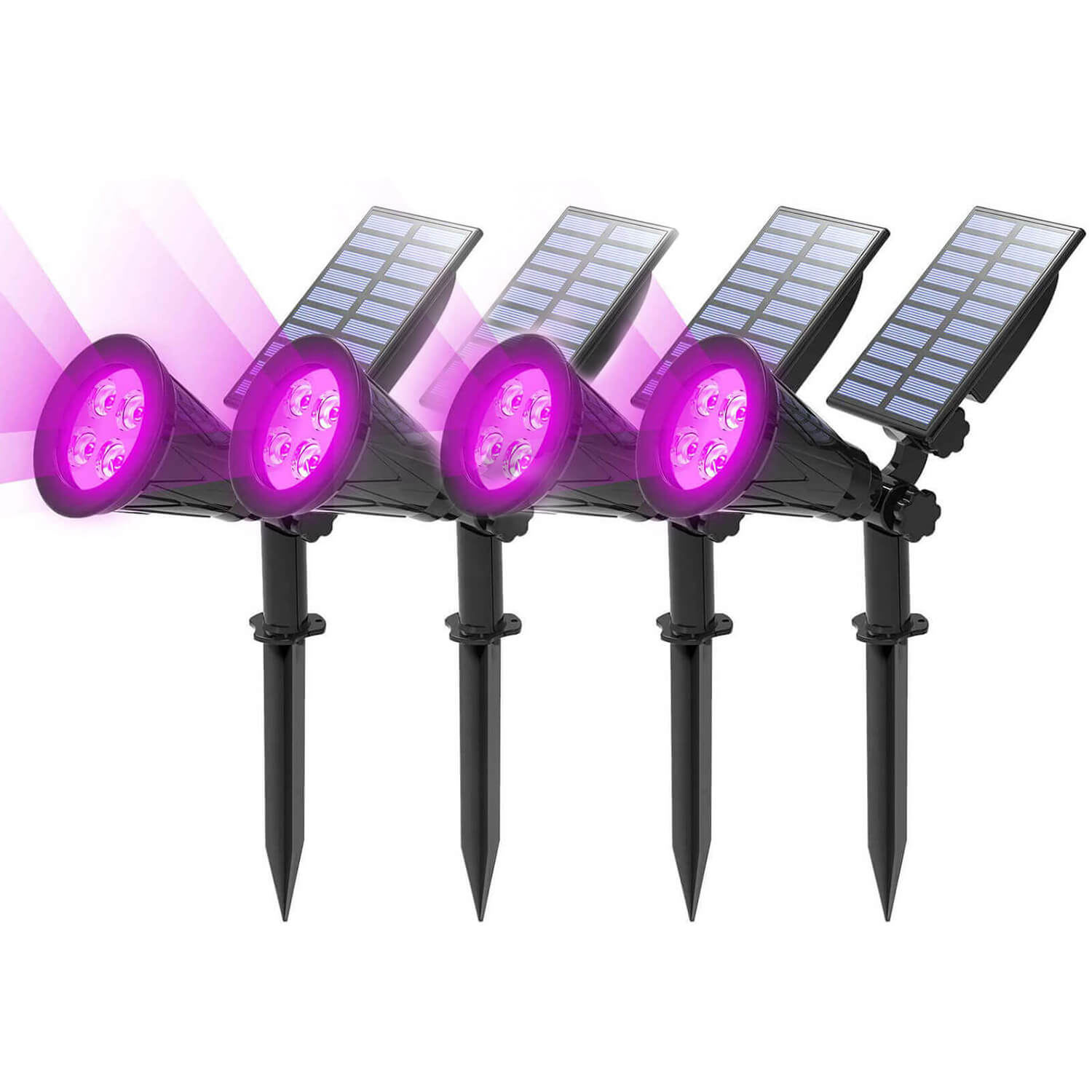 TSUN-purple-4-leds-Outdoor-Solar-Spot-Lights-4-pack