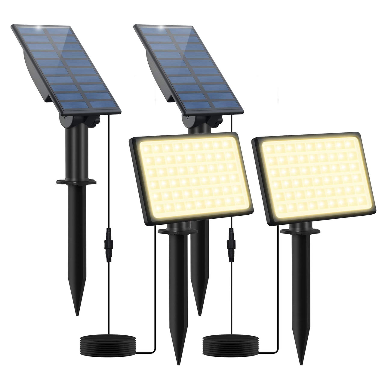 TSUN 54 LEDs Separate Solar Security Lights