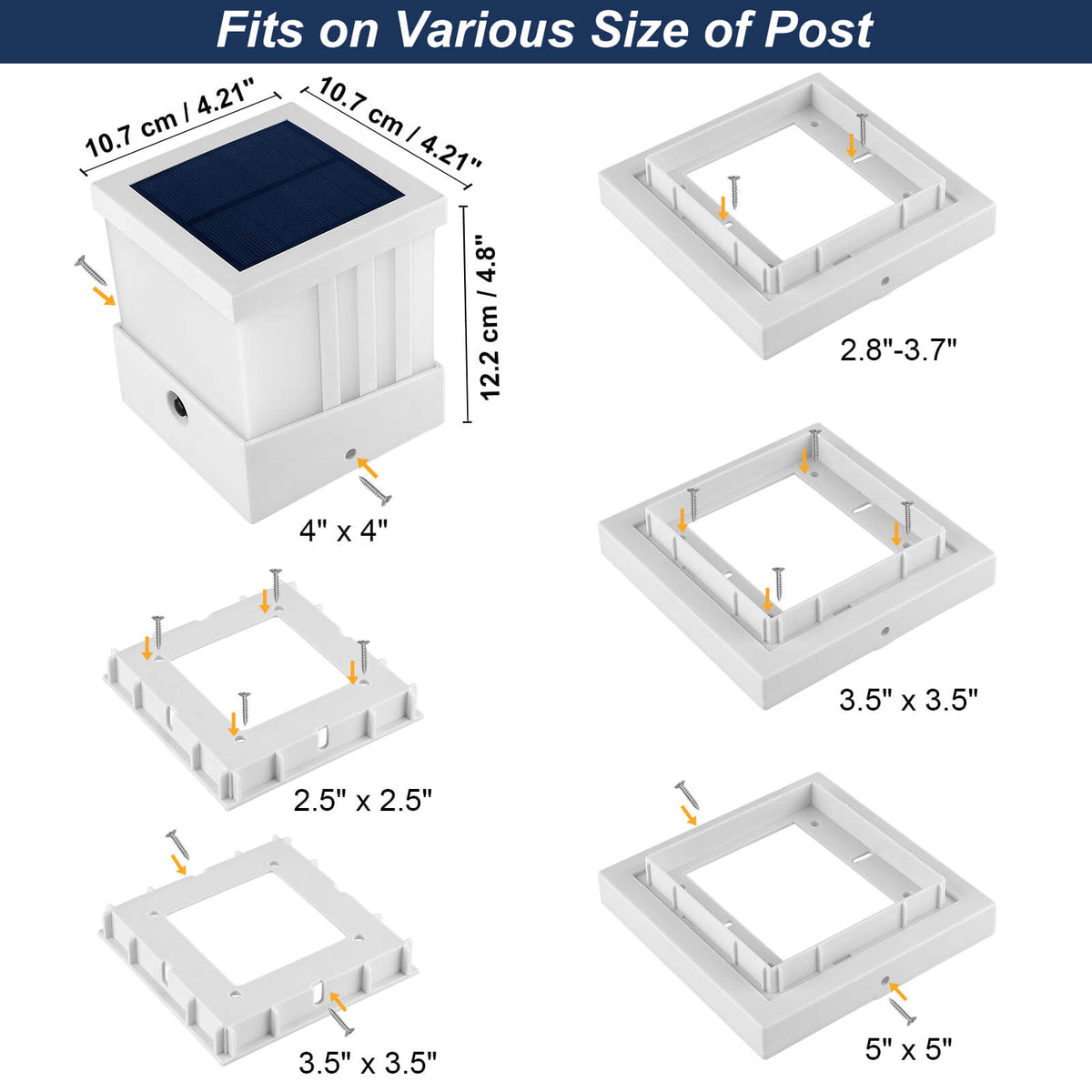 Sheel Sol Solar Module Post Solar Fence Post Lights | Solar Lights For Fost TSUN