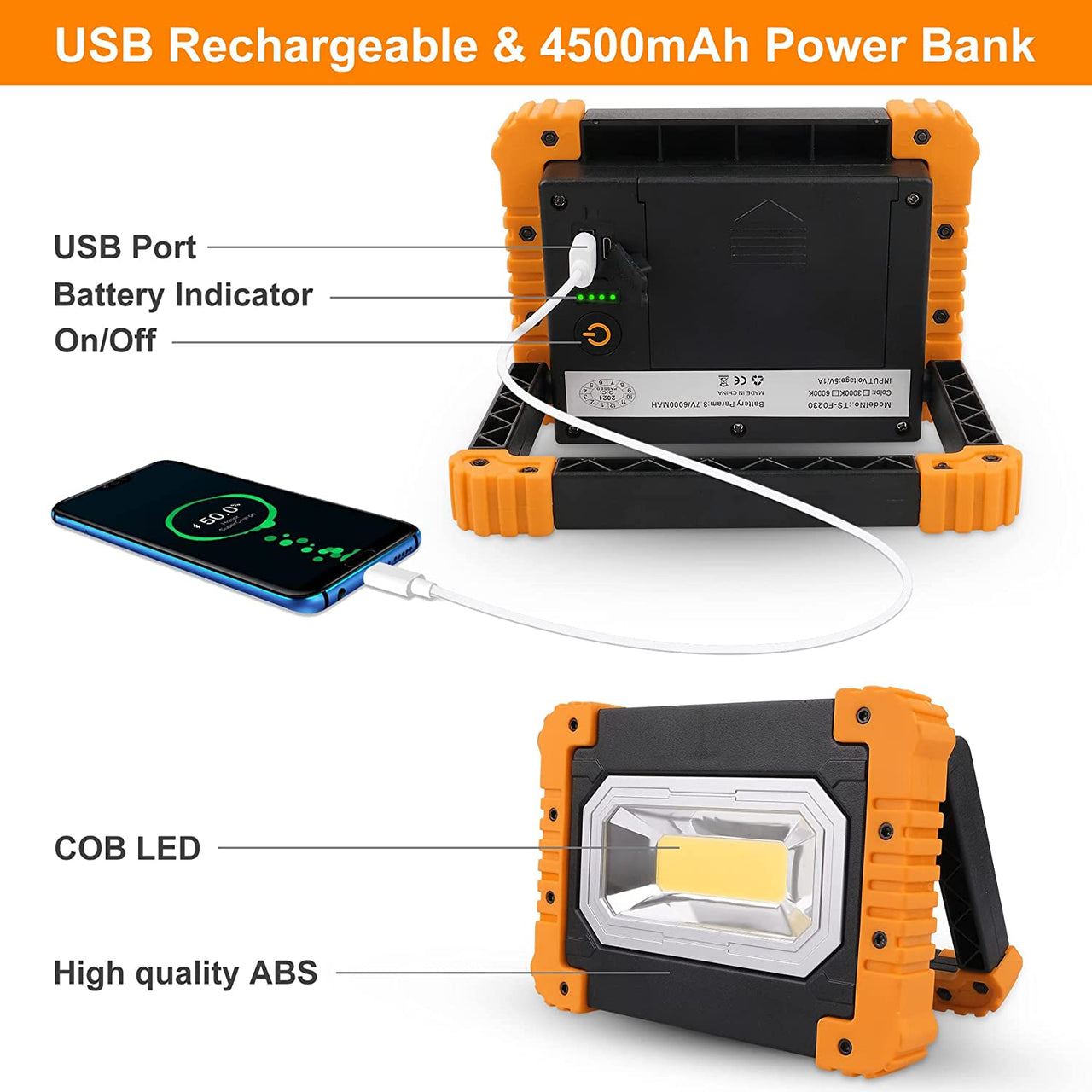 TSUN Portable LED Work Lights COB