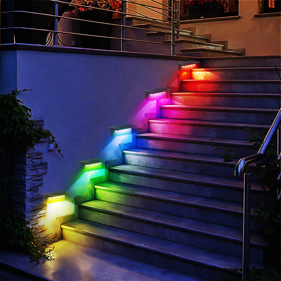 Solar Fence Lights Outdoor Solar Step Lights TSUN