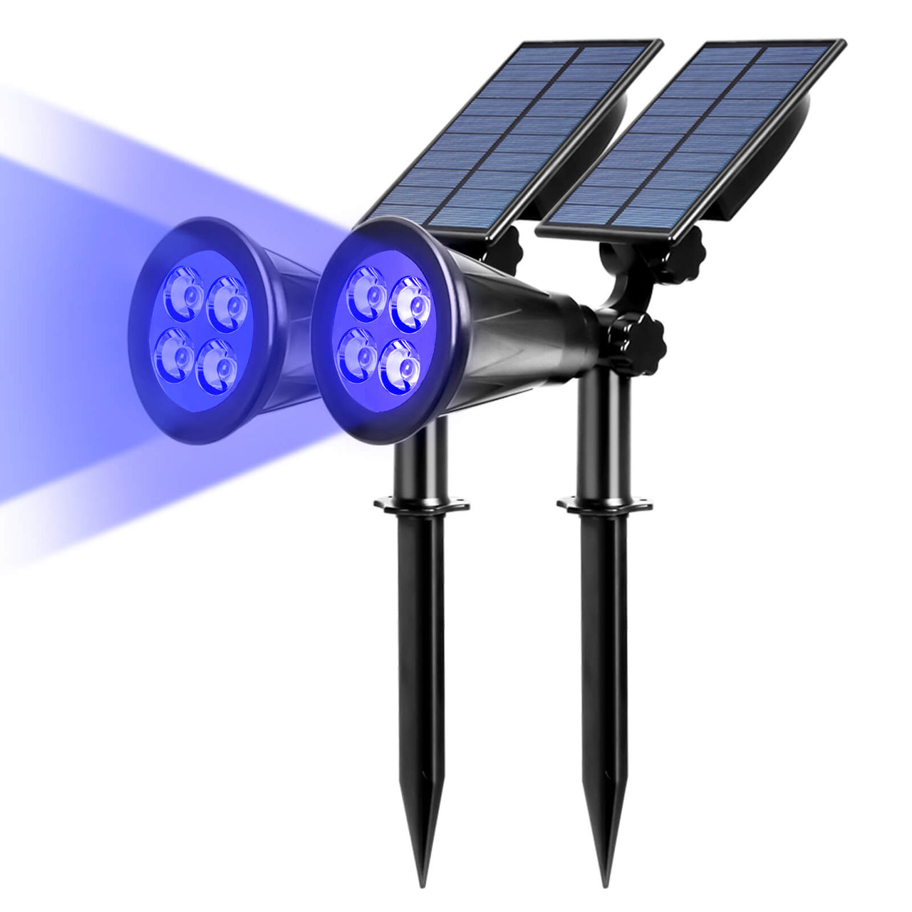 TSUN LEDs Solar Blue Spotlights 2/4/8 Pack