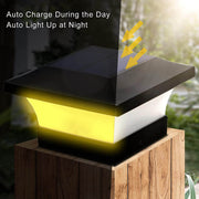 Auto charge during the day, auto light up at night
