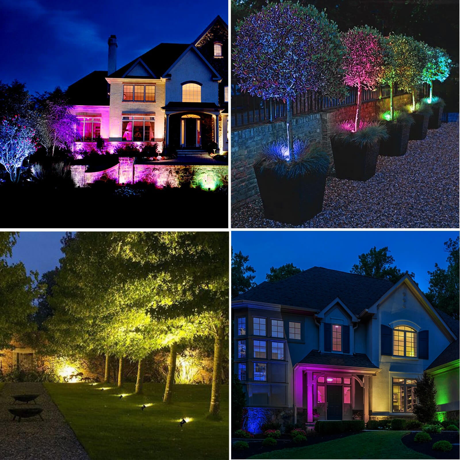 Solar spot lights for outdoors