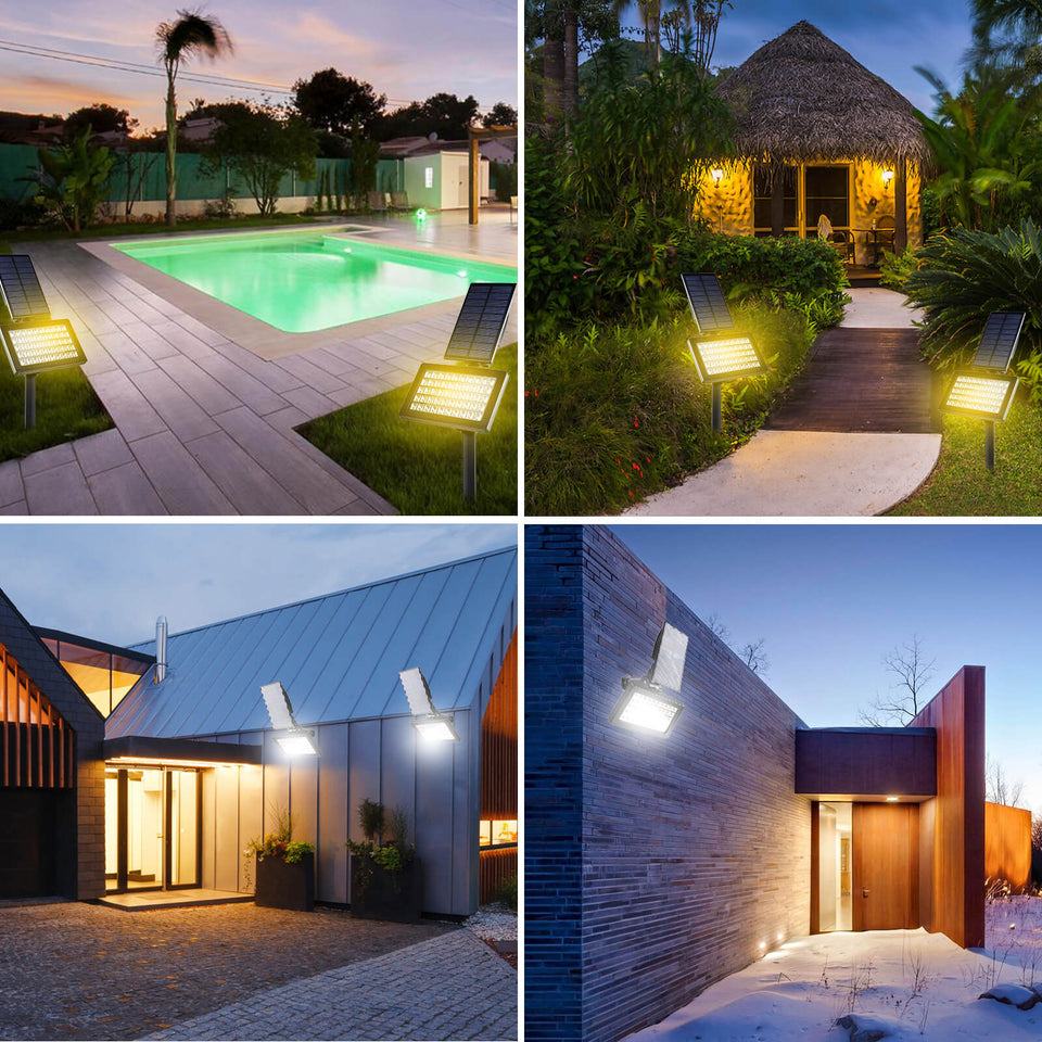 Solar Flood Light | LED Security Lights Outdoor | TSUN