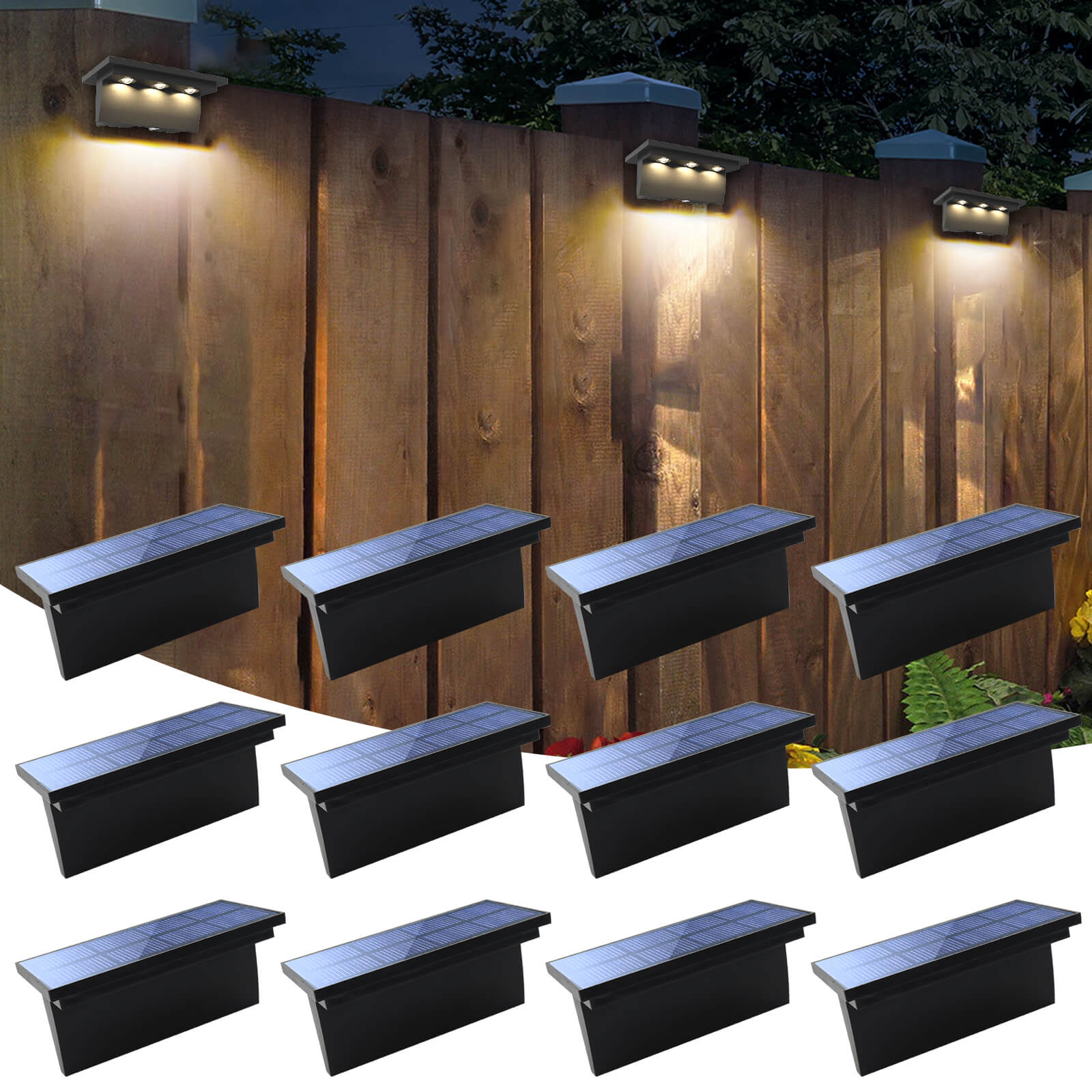 Lights for fence panels clearance