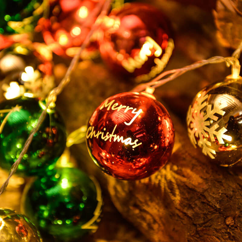 Christmas Colorful Ball String Lights