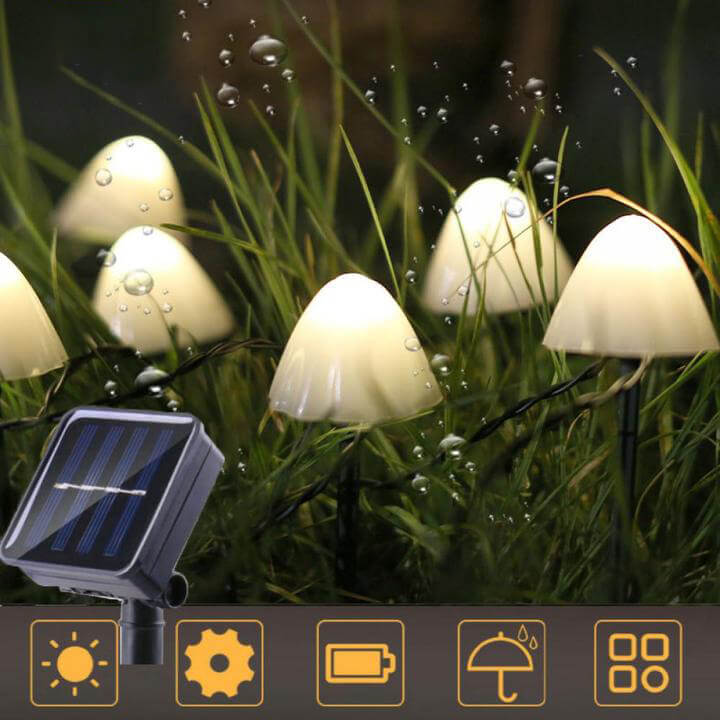 Solar Mushroom Lights
