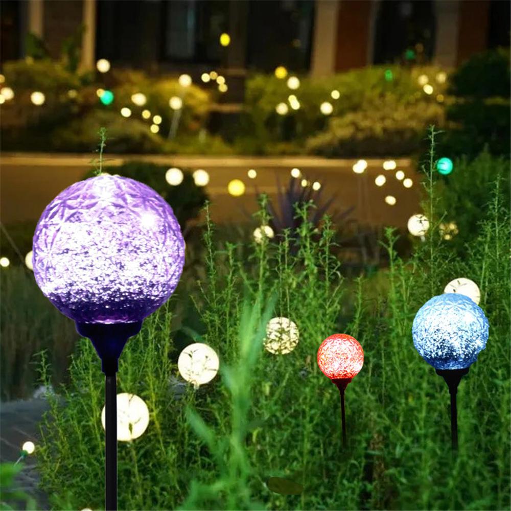Garden Lawn Solar Electroplating Ball Lights