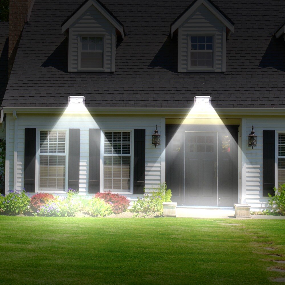 Solar Motion Sensor Gutter Light For Outdoor